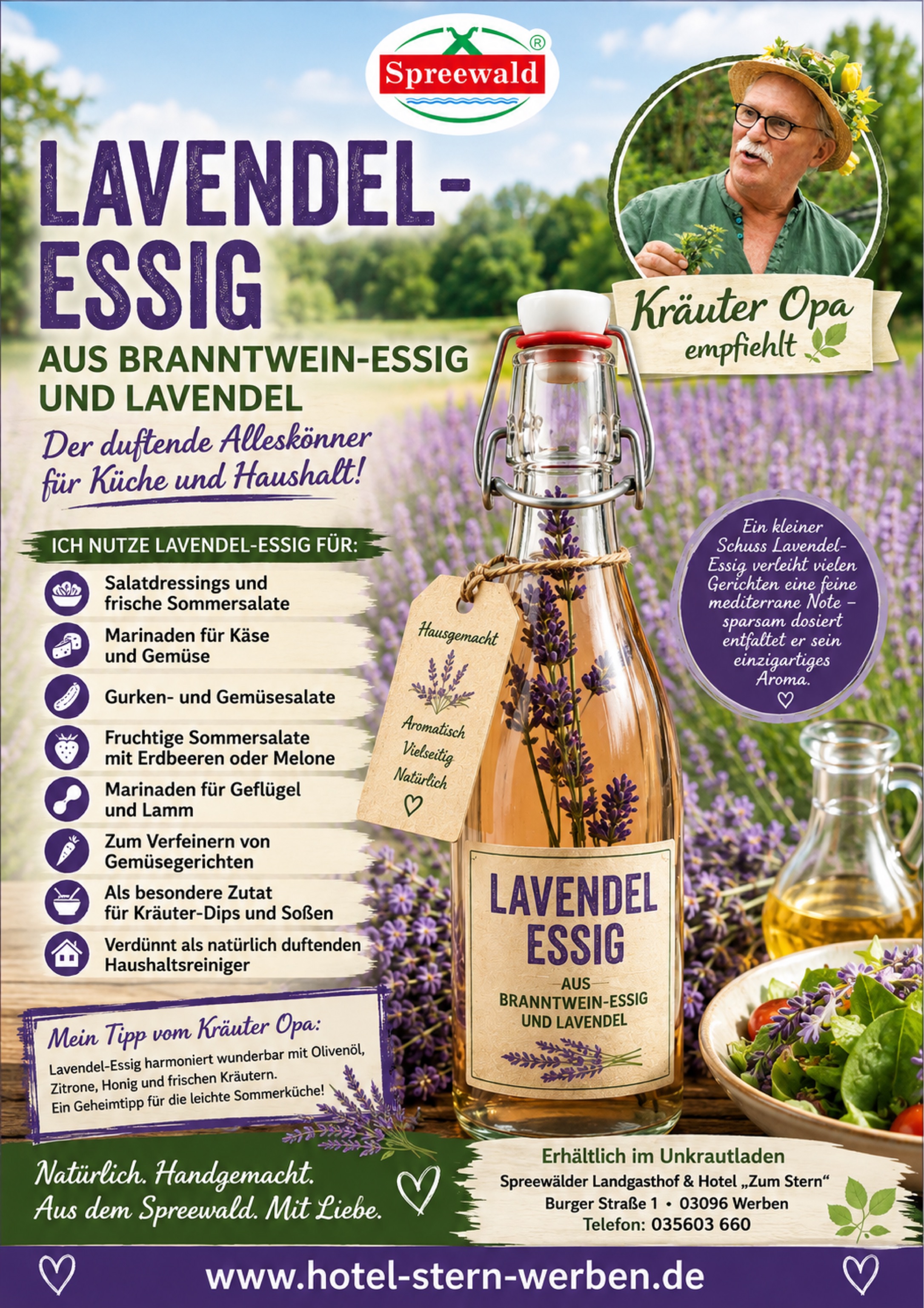  Lavendel-Essig